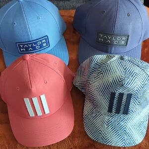Adidas and TaylorMade Golf Hats